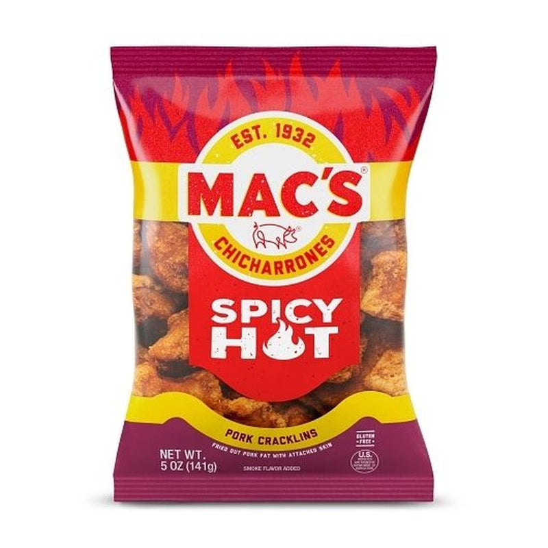 Macs Chicharrones Spicy Hot 5 oz