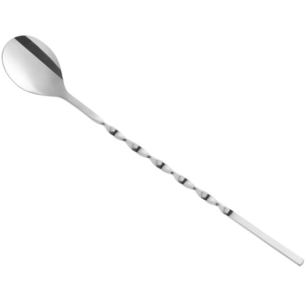 10" Stainless Steel Twisted Bar Spoon