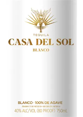 Casa Del Sol Tequila Blanco 750 ml
