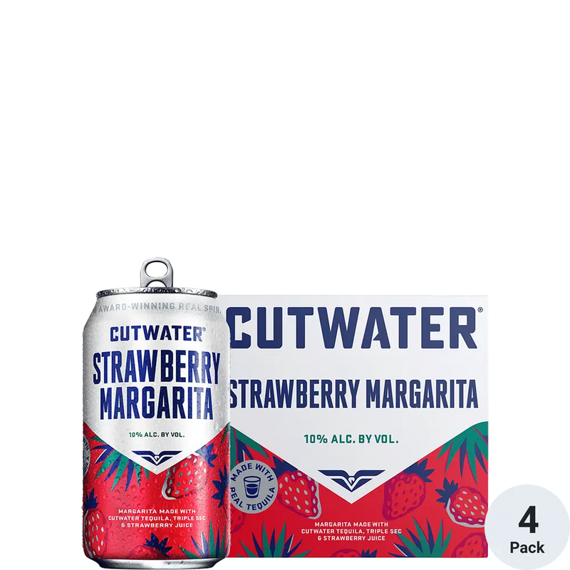 Cutwater Strawberry Margarita 4pk 12oz