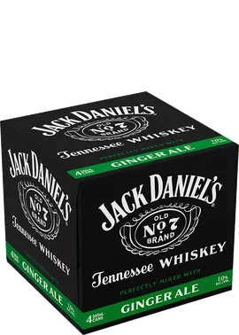 Jack Daniels Whiskey & Ginger Ale 4pk
