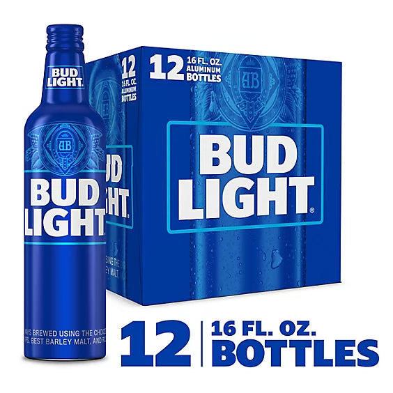 Bud Light 12 pk 16 oz Aluminum Bottles