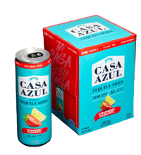 Casa Azul Tequila Soda Strawberry 4pk