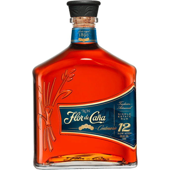 Flor De Cana Rum 12 yrs 750 ml GiftSet