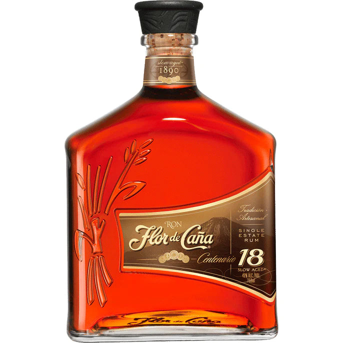 Flor De Cana 18 Yr Rum 750 ml Gift