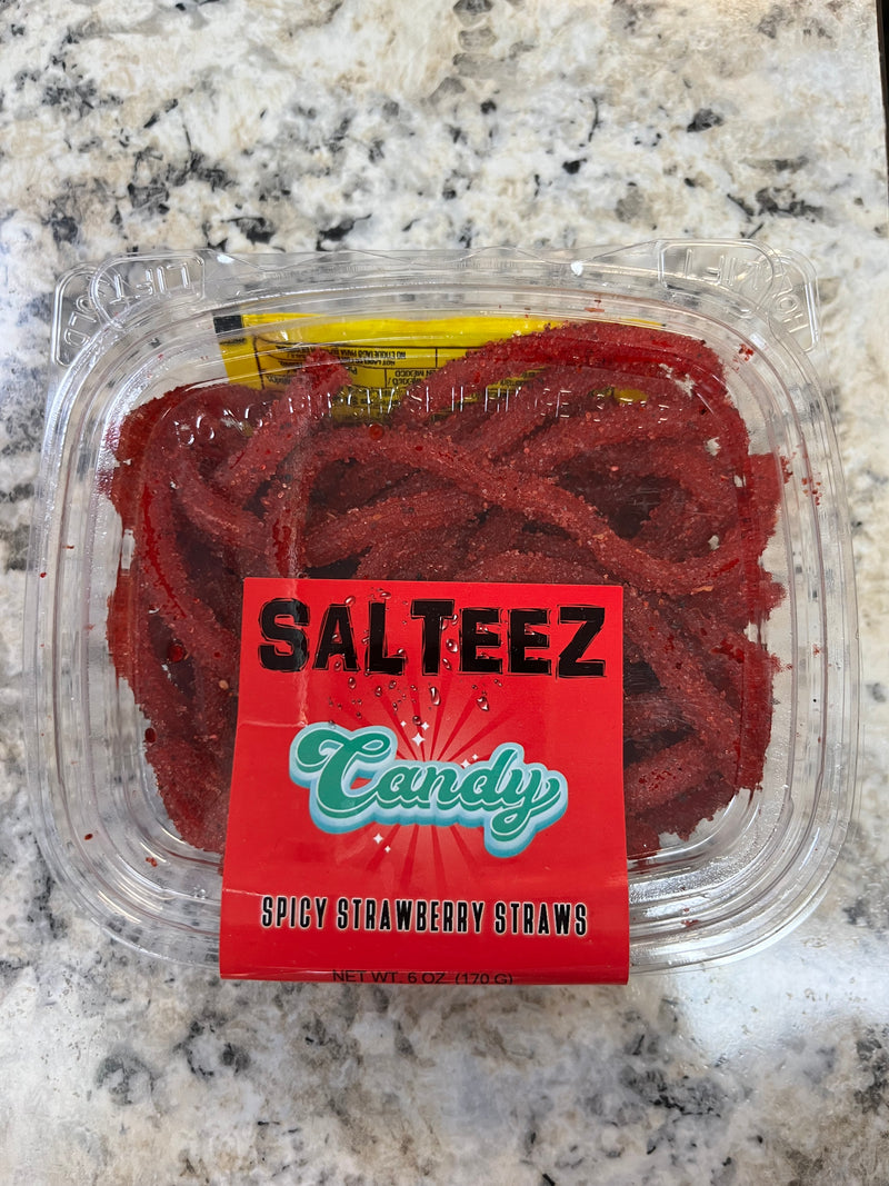 Salteez Candy Spicy Strawberry Rings 6oz