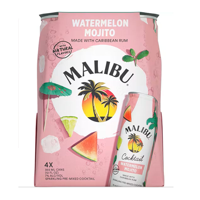 Malibu Watermelon Mojito 4pk 12oz Can