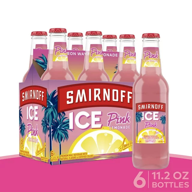 Smirnoff Ice Pink Lemonade 6 Pack