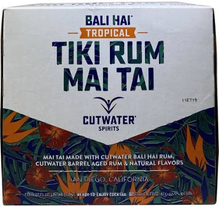Cut Water Tiki Rum Mai Tai 4pk 12oz