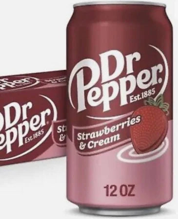 Dr Pepper Strawberries & Cream 12oz Can