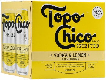 Topo Chico Spirited Vodka & Lemon 4pk