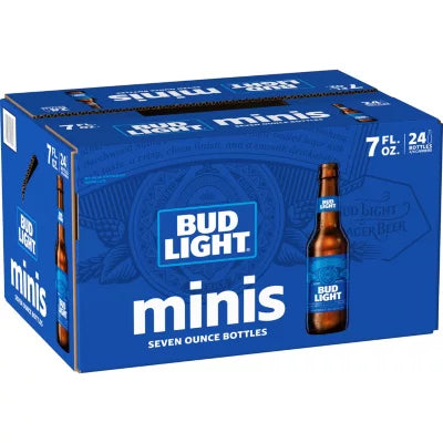 Bud Light 24 Pack Mini Bottle