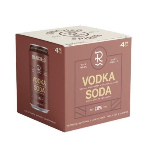 Ranch H2O Vodka Soda 4 Pack
