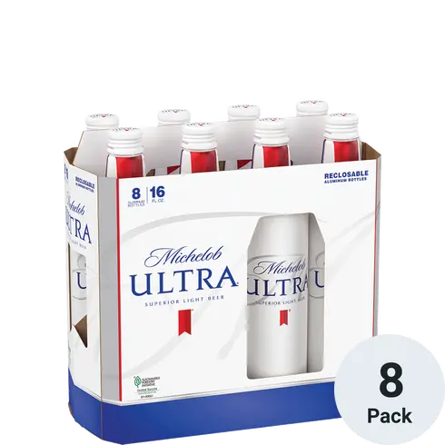 Michelob Ultra 8 Pack 16oz Bottle