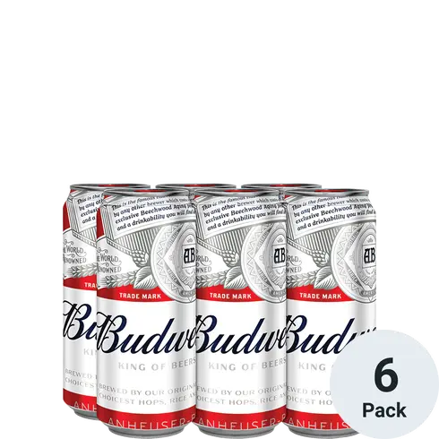 Budweiser 6 Pack 16oz Can