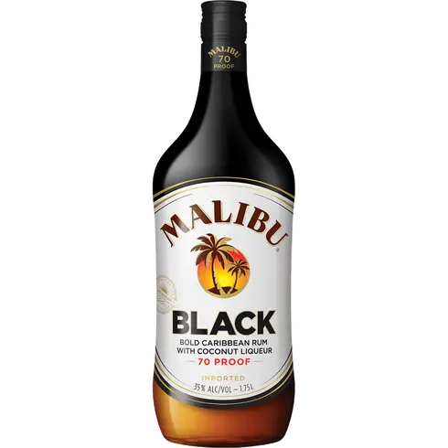 Malibu 70 Proof Black Rum 1.75L