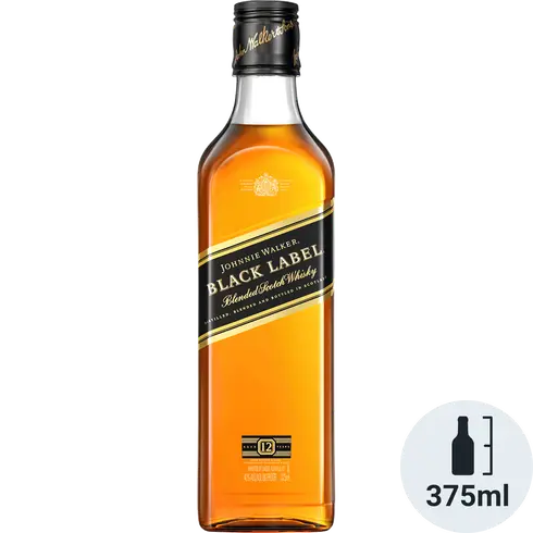 Johnnie Walker Black Label Whiskey 375ml