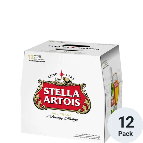 Stella Artois Belgium Beer 12 Bottle Pck