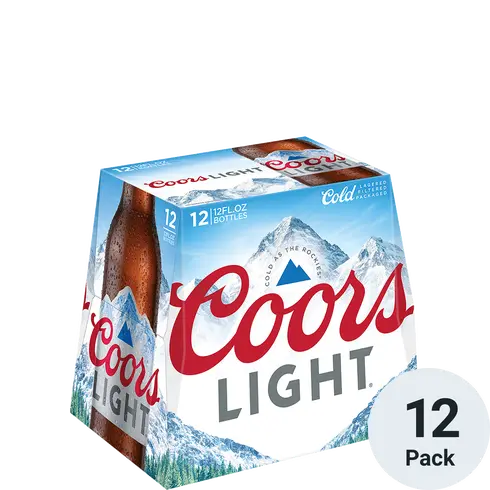 Coors Light 12 Pack 12oz Bottle