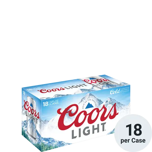 Coors Light 18 Pack 12oz Can