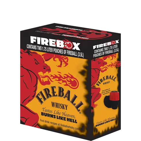 Fireball Cinnamon Whiskey Firebox 2x1.75