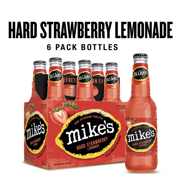 Mikes Strawberry Lemonade 6 pk 12oz Btls