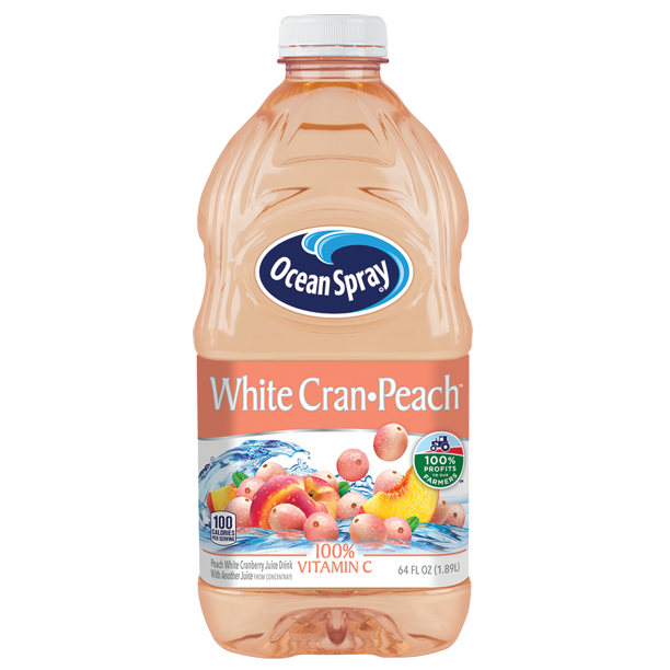 Ocean Spray White Cran Peach 64 oz