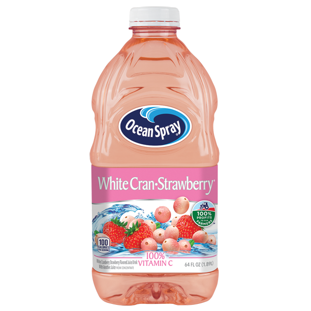 Ocean Spray White Cran Strawberry 64 oz