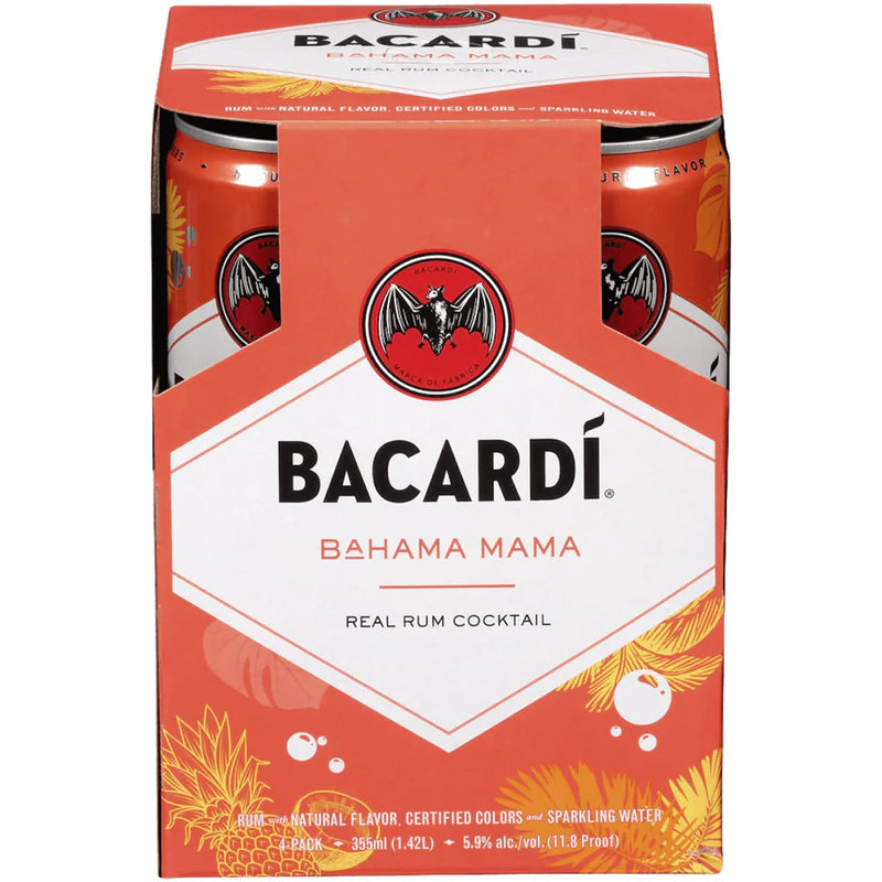 Bacardi Rum Punch 4pk 355 ml
