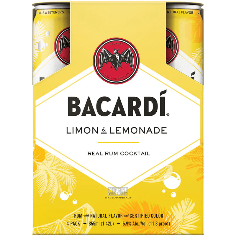 Bacardi Limon & Lemonade 4 Pack