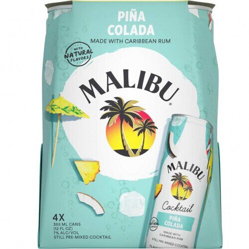 Malibu Pina Colada 4pk 355 ml cans